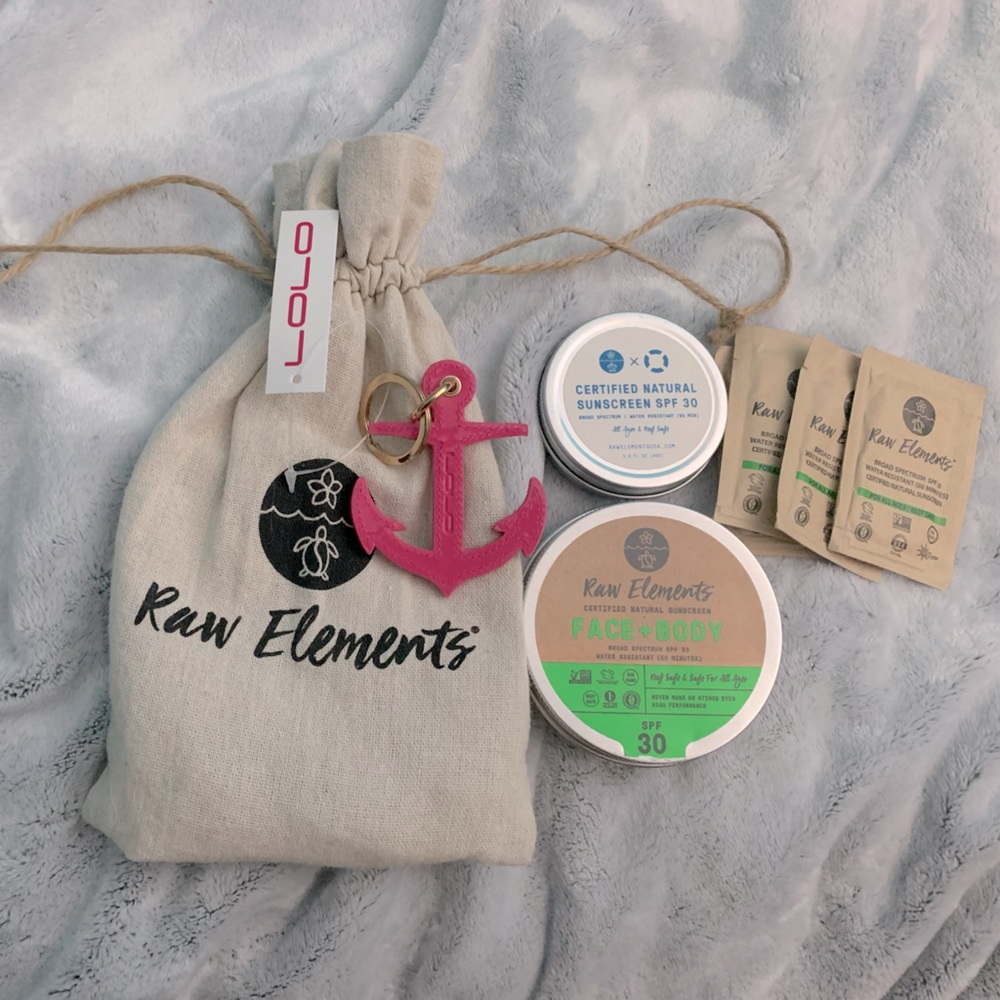 RAW ELEMENTS Sunscreen Goodie Bag (all included plus bag)